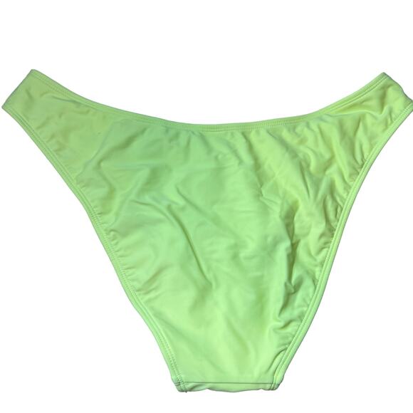 Wild Fable Women's Light Yellow High Leg Cheeky Bikini Bottom - Size Large - NWT - Picture 4 of 5